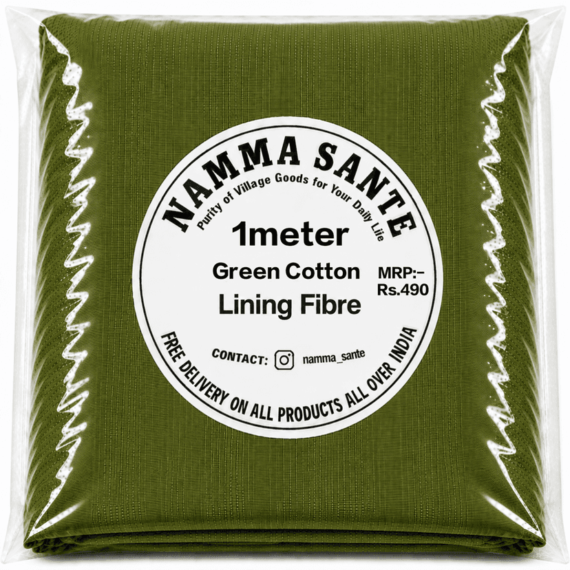 Green Cotton Lining Fabric (Chhota Panna), Green Cotton Lining Fibre (Chhota Panna), Green Lining Cloth (Chhota Panna), Soft Green Cotton Lining (Chhota Panna), Green Garment Lining Fabric (Chhota Panna) view 2