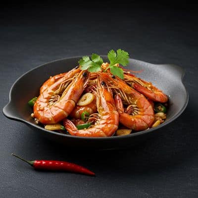 Chilly Garlic Prawns