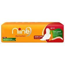 NINE DRY COMFORT 6 PADS RASH CONTROL
