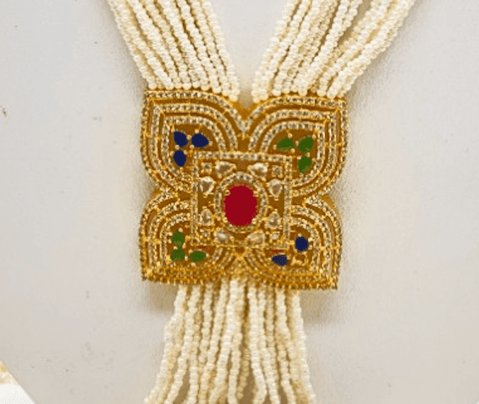 Belt Set With CZ Stones and Pearls - Signature Collection By Amit Chauhan And Sons view 3