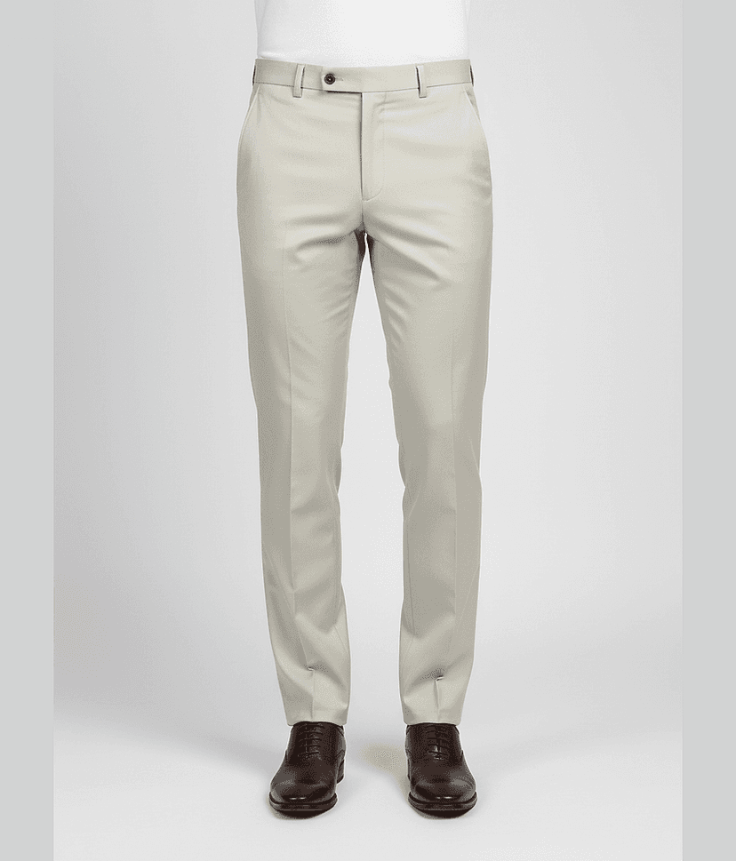 plounge Slim Men's Formal Trouser - Off White ( Pack of 1 )