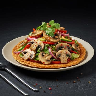 Mushroom Chilli Salad