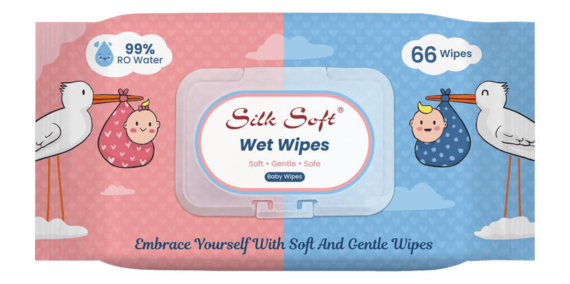 Silk Soft Multipurpose Wet Wipes – 198 Wipes (66 x 3 Packs) | Gentle, Alcohol-Free & Hypoallergenic | Effective Cleaning for Hands, Face & Surfaces view 2