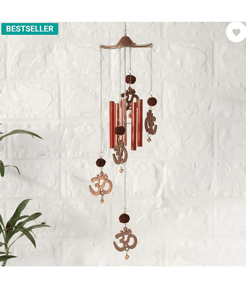 zonezer DEEP COLLECTION Brass Rod Indoor Windchime Pack of 1