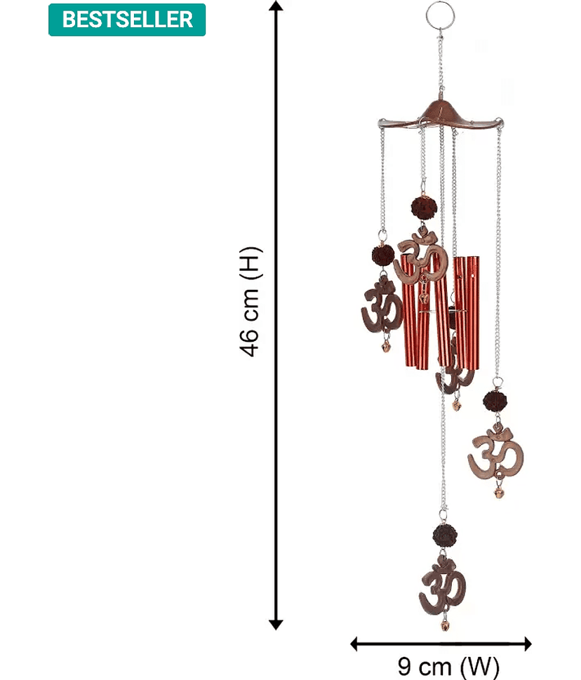 zonezer DEEP COLLECTION Brass Rod Indoor Windchime Pack of 1 view 2