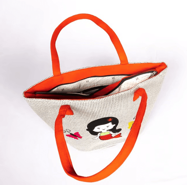 Tote Hand Bag With Design