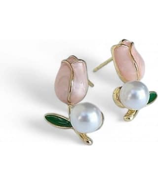 Vighnaharta Gold Stud Earrings ( Pack of 1 )
