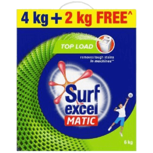 Surf Excel Detergent Powder Matic Top Load 4Kg+2Kg Free