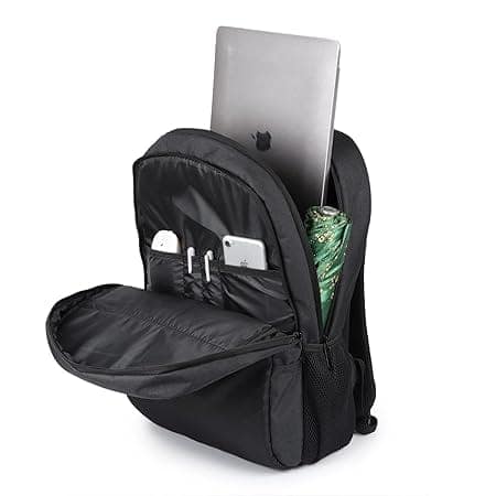 Wesley Zeus Usb charging Travel Laptop Backpack with 15.6 inch Laptop Compartment for men and women (Black) view 7