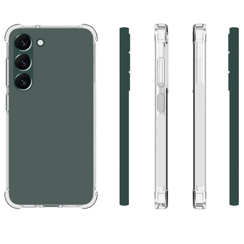 USTIYA Case for Samsung Galaxy S23+ S23 Plus Clear TPU Four Corners Protective Cover Transparent Soft funda view 2