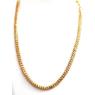 S L Gold 1 Gram Micro Rava Hart Chainc17 Design 24