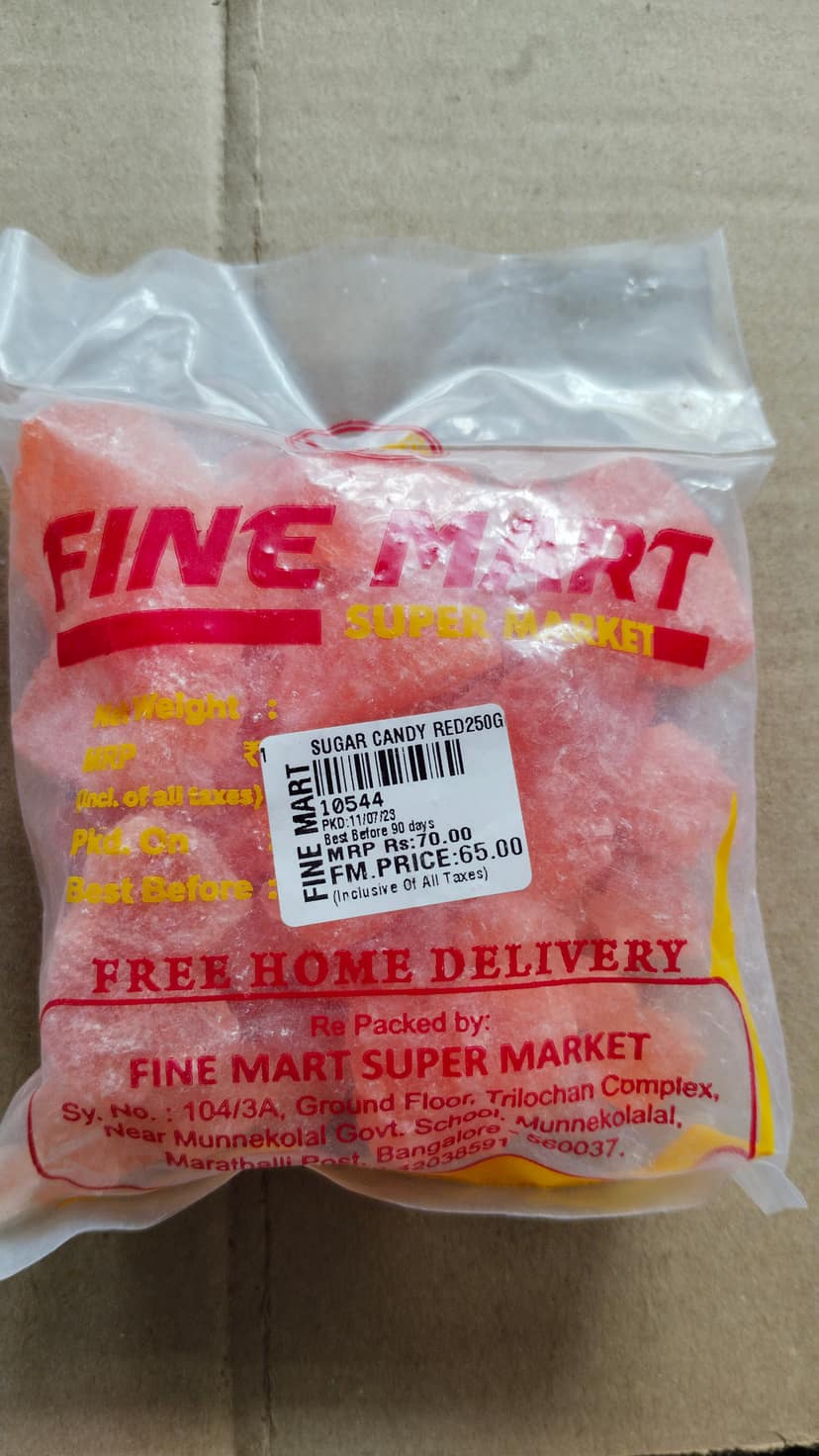 Sugar candy red