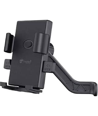 TANTRA S3B Rear Mirro Mobile Holder for Bikes One Touch Technology Bike Mobile Holder for Maps and GPS Navigation, 360° Rotation, Firm Griping, Anti Shake Phone Holder for Bike Accessories