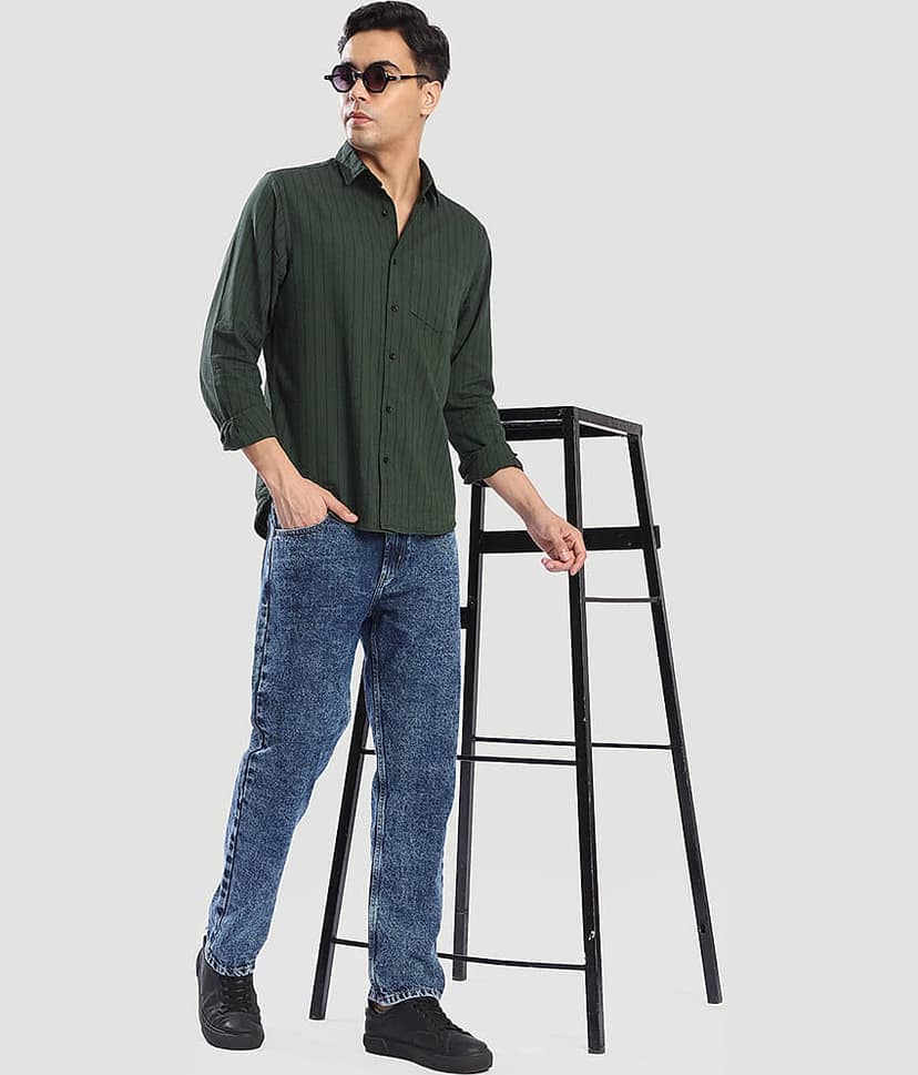 Bene Kleed Relaxed Clean Look Men's Jeans - Blue ( Pack of 1 ) view 5