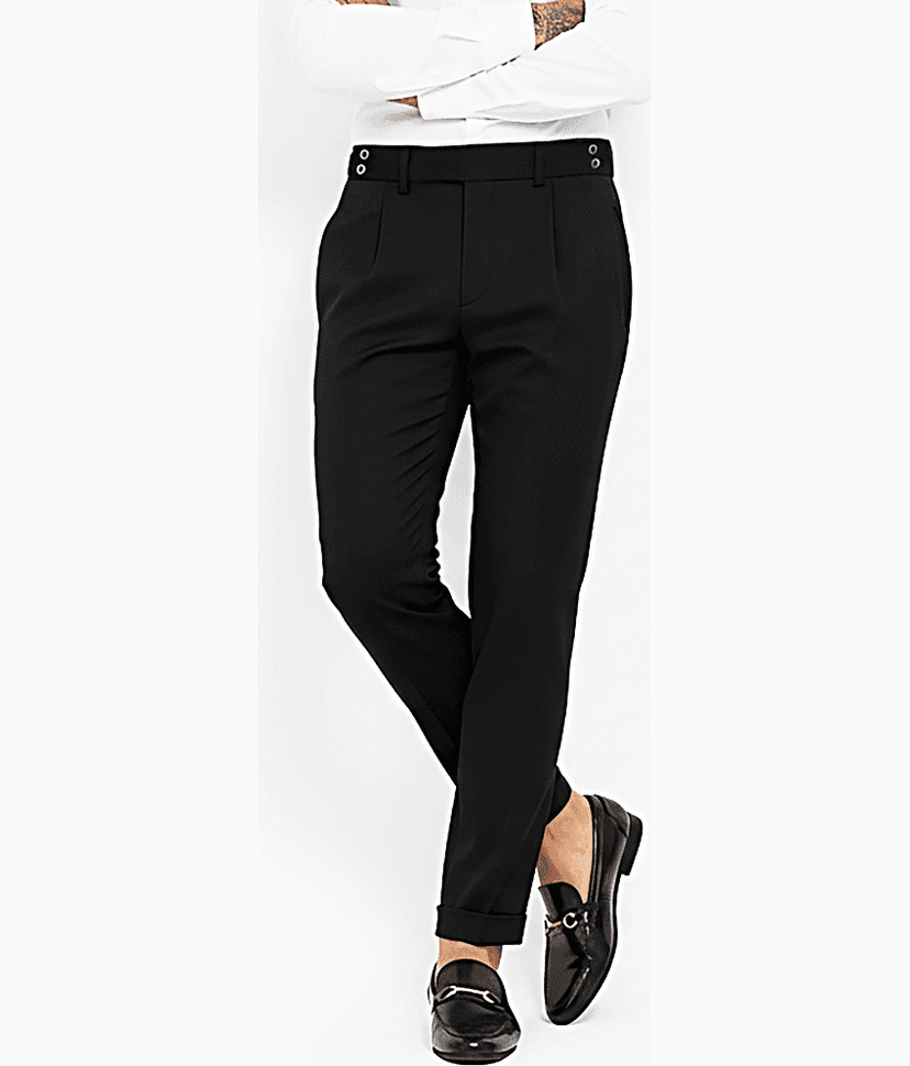 52dealz Regular Men's Formal Trouser - Navy Blue ( Pack of 1 ) view 2