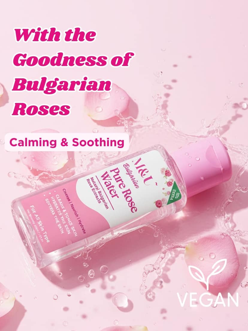 Pure Rose Water Toner For Face 50ml For Clear & Smooth Skin - 50g view 3