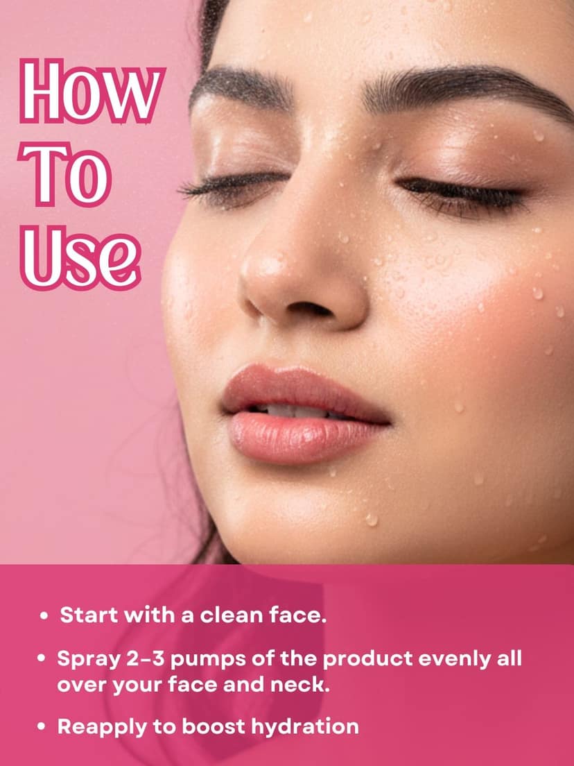 Pure Rose Water Toner For Face 50ml For Clear & Smooth Skin - 50g view 4