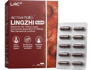 LAC ACTIVATED® LINGZHI PLUS+ 600mg (60 vegicaps)