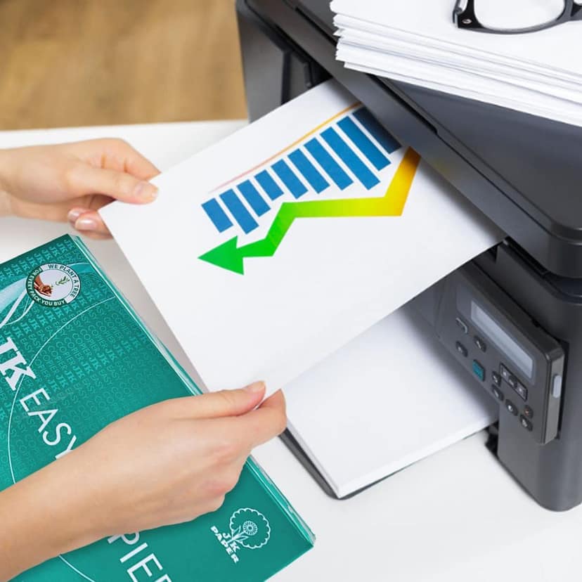 JK Easy Copier Paper | A4 Size | 70 GSM | 500 Sheets | White Paper, 1 Ream | For Laserjet & Inkjet Printer | Fast Drying | Both Side Print | Eco Friendly | ColorLok (Pack of 1) | One Ream view 6