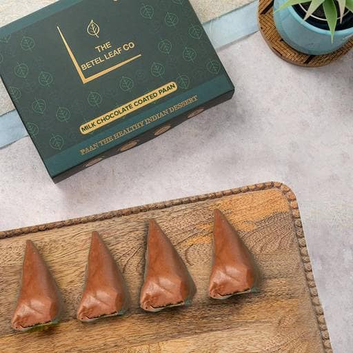 Milk Chocolate Coated Gulkand Paan (Pack of 4)