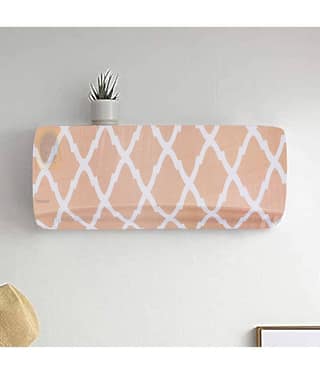 Single Polyester Blend Beige AC Cover for (1.5 to 2) Ton Split AC