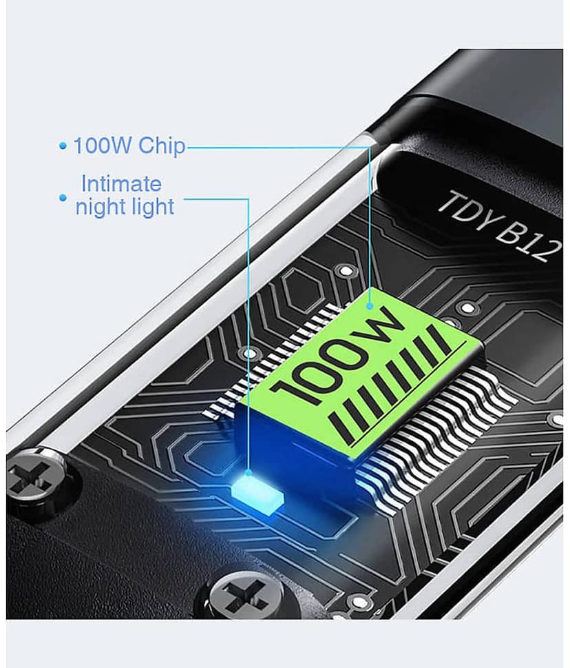 100W Fast Charging Type-C Cable | Durable Braided USB-C to USB-C Cord with Smart Chip | Quick Charge & High-Speed Data view 2