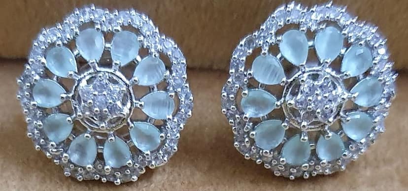American Diamond Beautiful Studs Earrings view 2