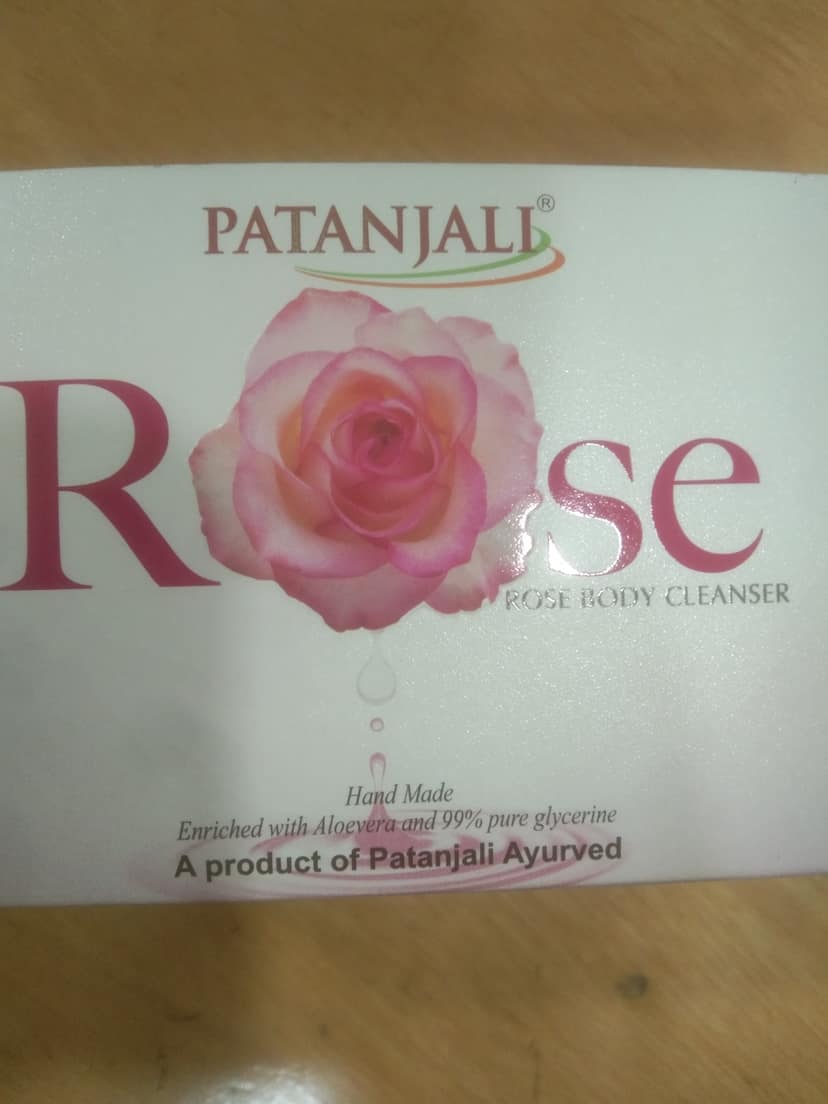 Patanjali Rose body cleanser Net content: 125 g x 4 n