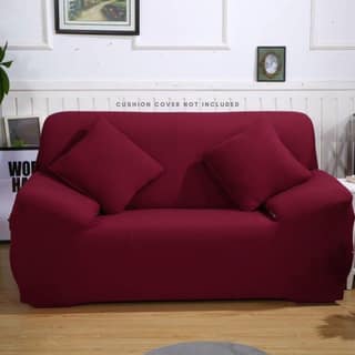 PENTHOOM Elastic Sofa Cover 3 Seater Fully Covered| Plain Sofa Cover Big Elasticity Sofa Cover with High-Density Fabric | Perfect Size Couch Cover Sofa Slip Cover