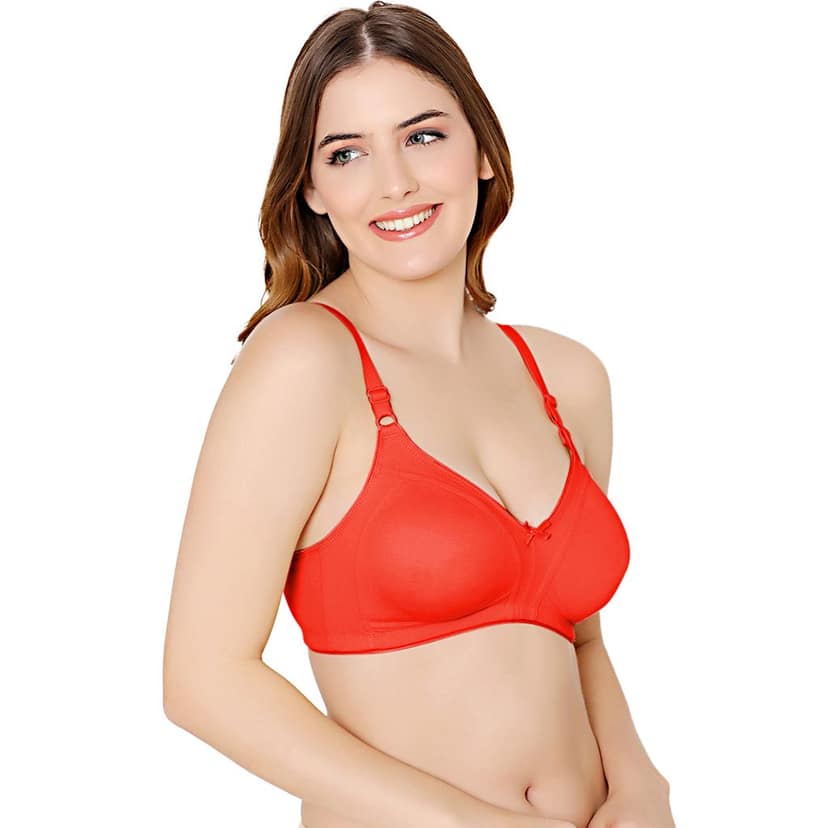 Bodycare polycotton wirefree adjustable straps moulded cup non padded bra-6576B view 3