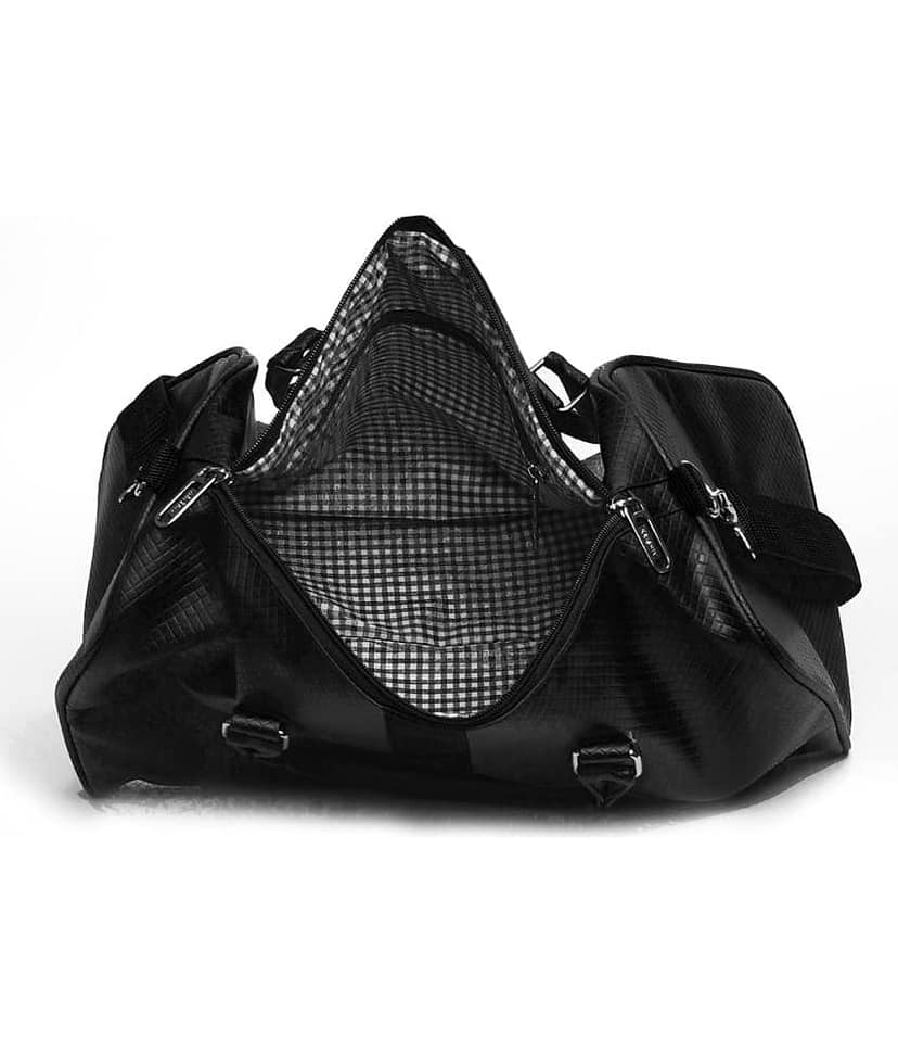 krishiv 23 Ltrs Black Artificial Leather Duffle Bag view 2