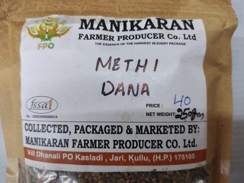 Methi dana (fenugreek seeds) view 3
