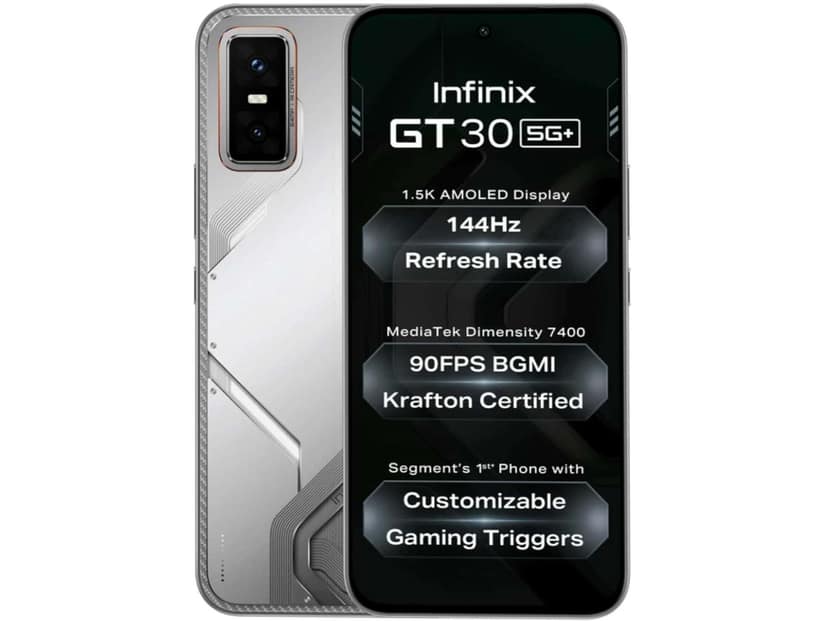Infinix GT30 Pro 5G Smartphone, 8GB RAM, 256GB Storage - Blade White