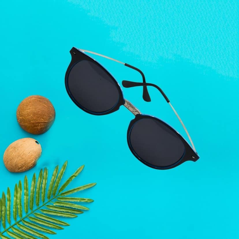 UV Protected Round Sunglasses, classic Sunglasses for Men & Women, Lightweight view 5