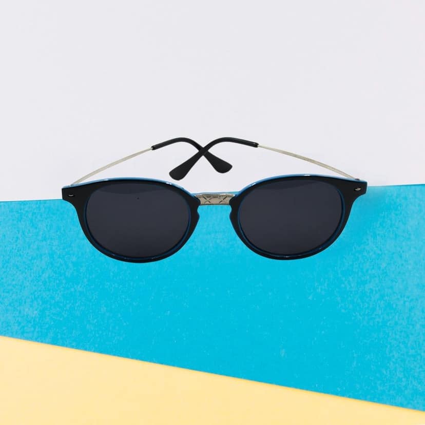 UV Protected Round Sunglasses, classic Sunglasses for Men & Women, Lightweight view 6