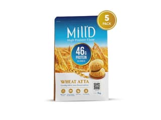 Mill'D 460gm Protein Wheat Flour - 5 kg (1 kg Pack * 5)