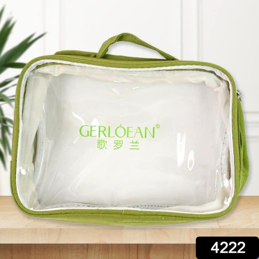Transparent Zipper Closing Pouch (1 Pc / Big) view 2