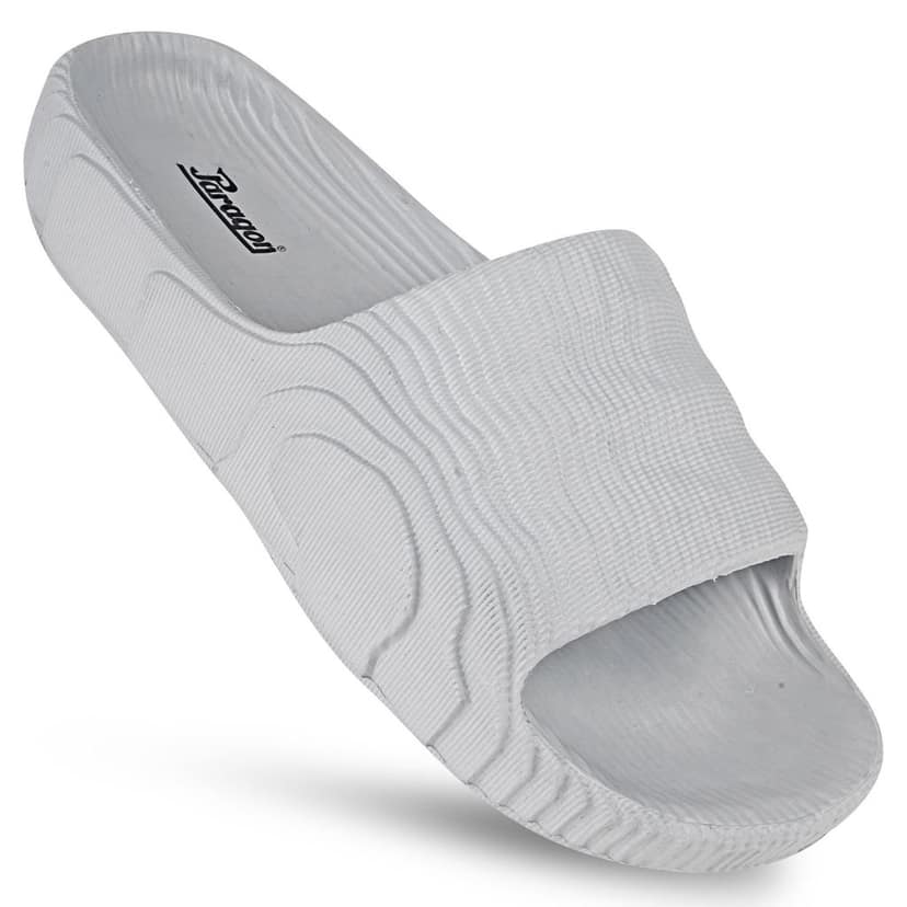 Paragon Everyday Comfort Lightweight, Durable, Waterproof Slides for Men with Modern Wave Design and Extra Sole Support | Casual Slider Sandals for Men view 2