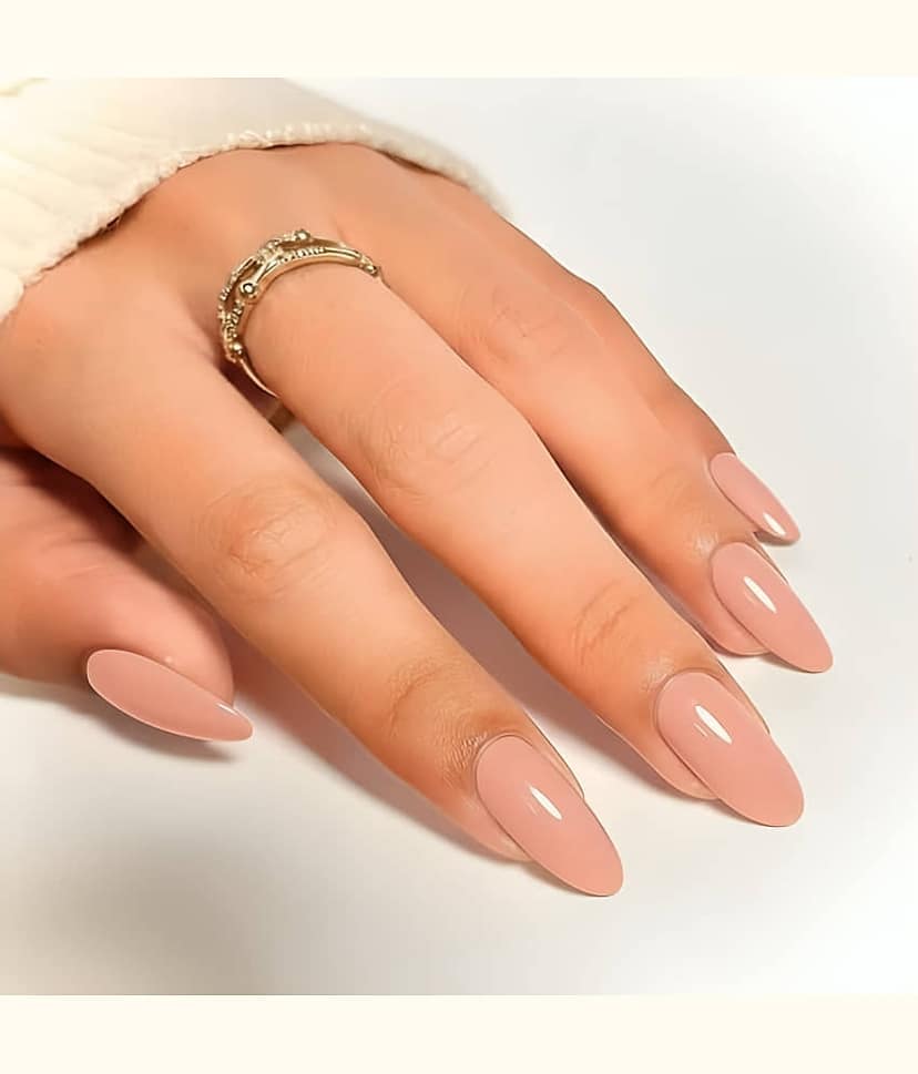 Dust N Shine Fake Nails 24Pcs Press On Nails with Glue Sticker for Women