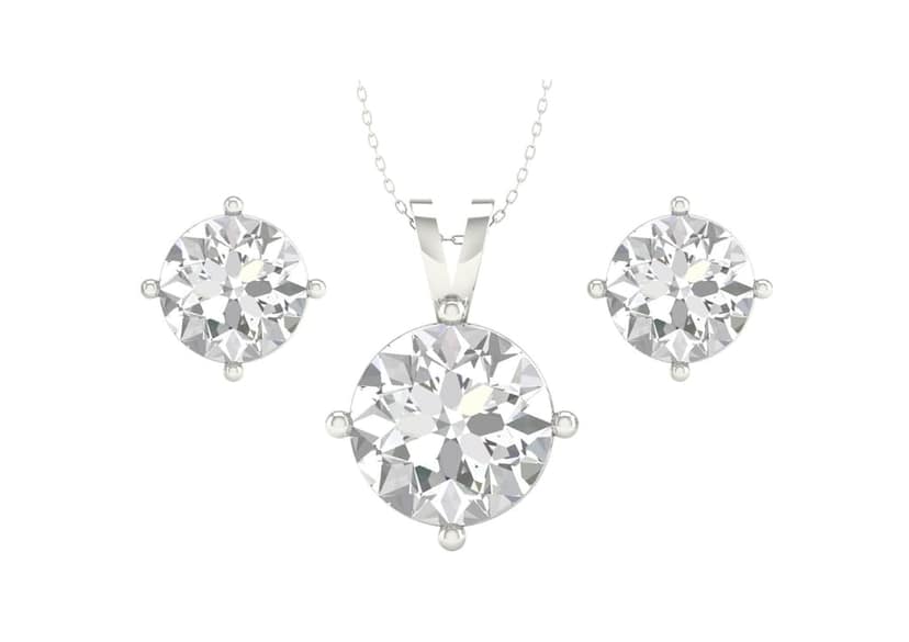Timeless Round Solitaire Set view 2