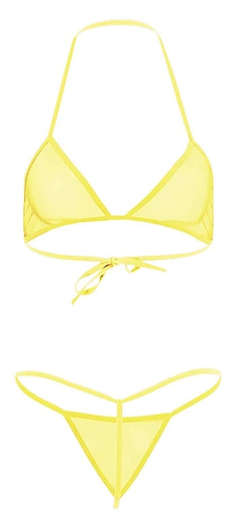 Plain Satin Bra Panty Bikini Set view 3