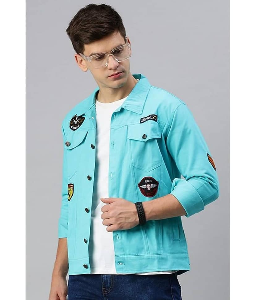 VOXATI Denim Men's Denim Jacket - Green ( Pack of 1 ) view 2