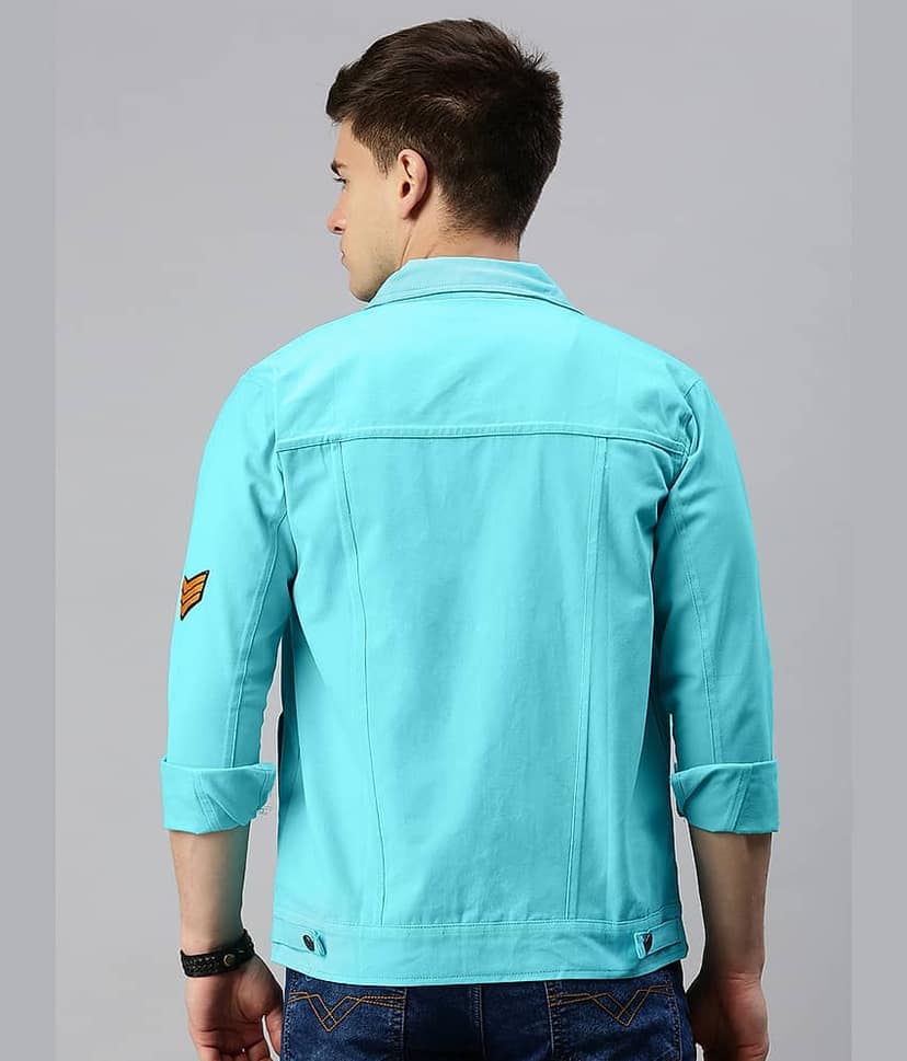 VOXATI Denim Men's Denim Jacket - Green ( Pack of 1 ) view 3