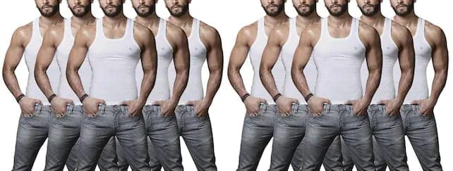 Superior Cotton Sleeveless White Vests (Combo OF 10)