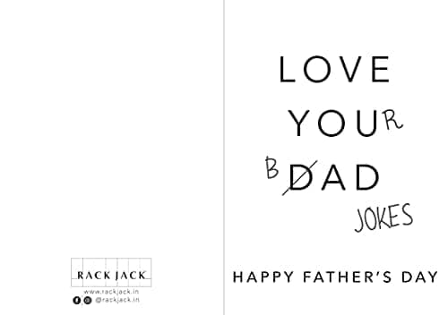 Rack Jack Father's Day Funny Greeting Card - Love Your Bad Jokes view 2
