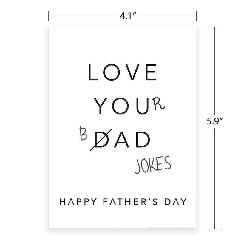 Rack Jack Father's Day Funny Greeting Card - Love Your Bad Jokes view 4