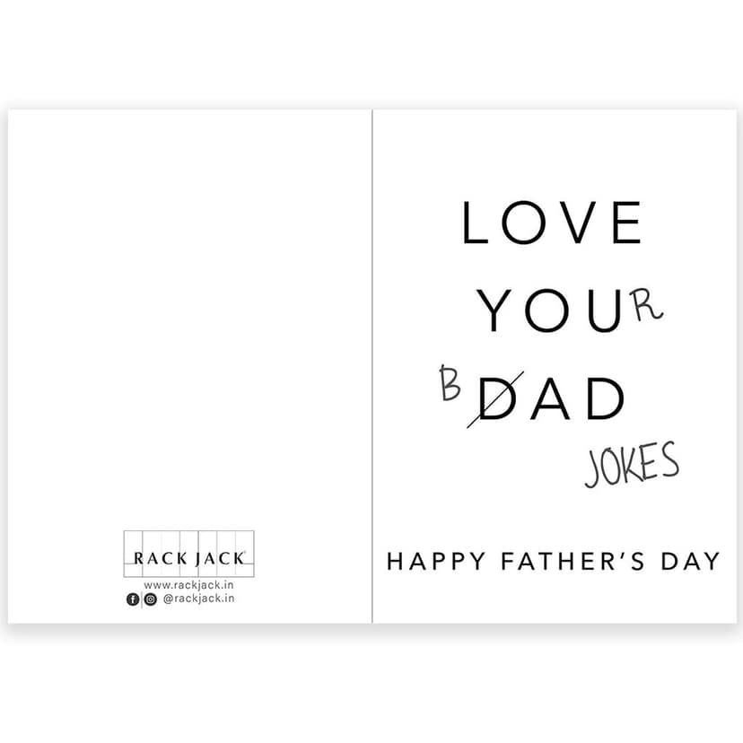 Rack Jack Father's Day Funny Greeting Card - Love Your Bad Jokes view 6