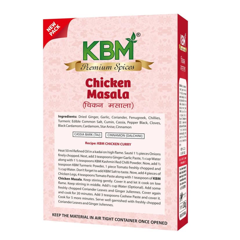 KBM Premium Spices Chicken Masala, 500 gm Carton view 2