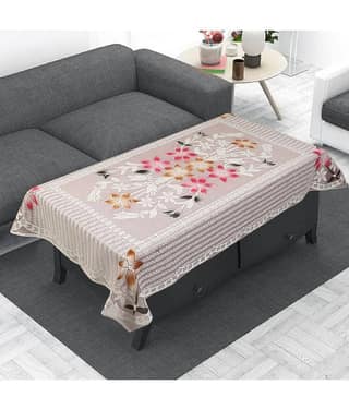 Crosmo Printed Cotton 4 Seater Rectangle Table Cover ( 152 x 101 ) cm Pack of 1 Multicolor