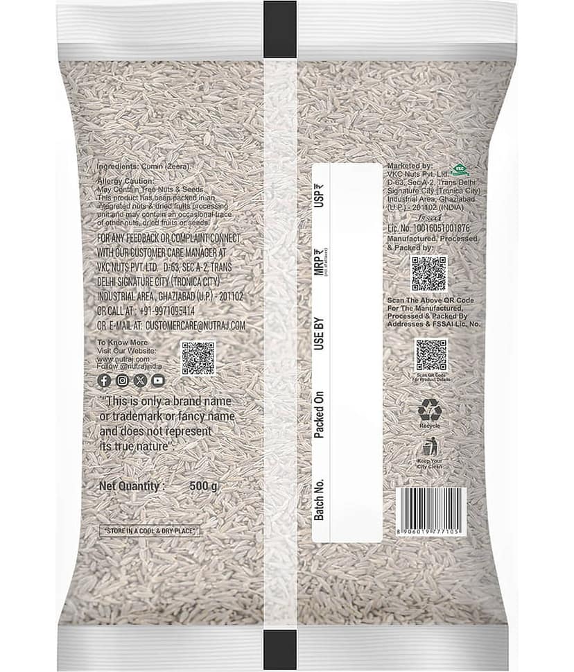 Nutraj Cumin Seeds Jeera 500 gm view 2